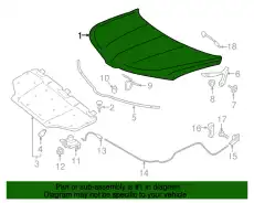 HOOD ASY FA1Z-16612-A FORD