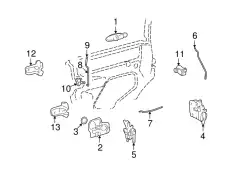 Ручка двери FORD 6W1Z-5421819-B