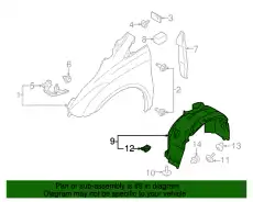 Подкрылок FORD DT1Z-16102-A