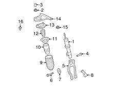 Пружина передней подвески AE5Z-5310-C FORD