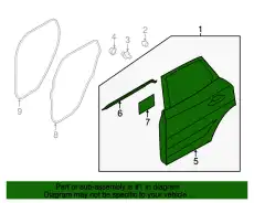 DOOR ASY - REAR EJ7Z-7824630-A FORD