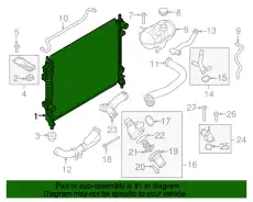 RADIATOR ASY FR3Z-8005-G FORD