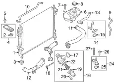 RADIATOR ASY FR3Z-8005-G FORD