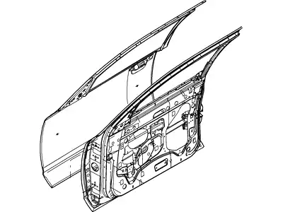 Панель двери передней левой 3W7Z-5420201-AA FORD