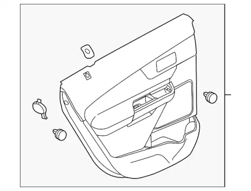 Панель обшивки двери задней BT4Z7827406CD FORD