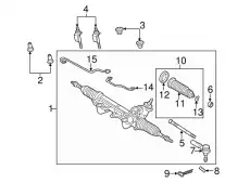 Редуктор рулевой 9L5Z-3504-BRM FORD