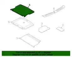 Коврик в багажник FORD 8L8Z-6111600-AB