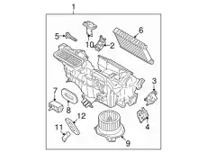 Корпус испарителя AS4Z-19B555-C FORD
