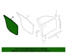 Уплотнитель двери FORD AG1Z-5420708-AB