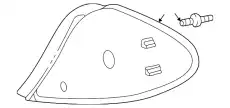 Фонарь задний FORD 3F1Z-13405-DA