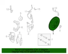 Тормозной диск FORD AS4Z-1125-A ,
