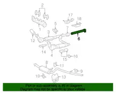 Глушитель средняя часть 4L3Z-5A212-CA FORD
