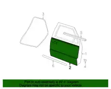 Панель двери передней левой 7L5Z-1020201-A FORD