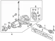 SHAFT ASY - REAR AXLE BB5Z-4K139-B FORD