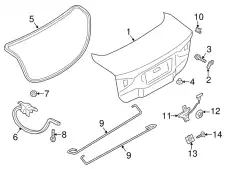 DOOR ASY - LUGGAGE COMPARTMENT HS7Z-5440110-B FORD