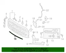 BUMPER ASY - FRONT HL3Z17D957AAPTM FORD