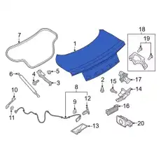 DOOR ASY - LUGGAGE COMPARTMENT FR3Z-7640110-C FORD