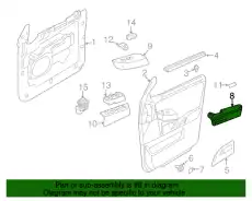 Ручка двери FORD 7L1Z-7824101-AB