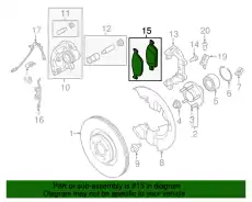 Тормозные колодки дисковые FORD CV6Z-2001-N