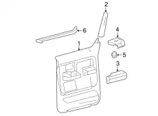 Ручка двери FORD 5L3Z-1624140-BAB