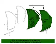 Дверь передняя левая 8L2Z-7820125-A FORD