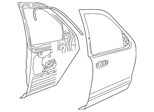 Дверь передняя левая 8L2Z-7820125-A FORD