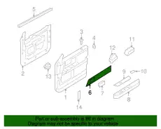 Накладка обшивки двери BL7Z78239A00AA FORD