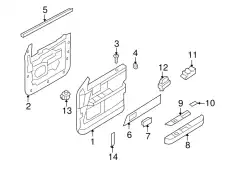 Накладка обшивки двери BL7Z78239A00AA FORD