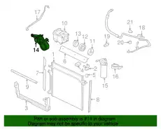 Кронштейн компрессора кондиционера 7L5Z-19E708-A FORD
