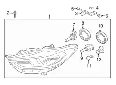 Фара FORD HS7Z-13008-E