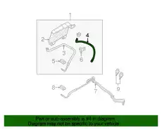 Шланг радиатора АКПП 6L2Z-7B028-C FORD