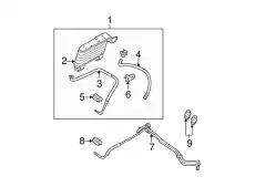 Шланг радиатора АКПП 6L2Z-7B028-C FORD