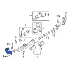 EXTENSION EXHAUST PIPE HC3Z5A212K FORD