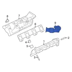 EXTENSION EXHAUST PIPE HC3Z5A212K FORD