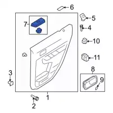 Ручка двери FORD 9T4Z-14525-AC