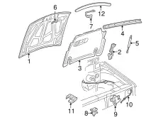 Амортизатор капота FORD 1L5Z-16C826-AA