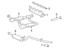 Глушитель средняя часть 6L3Z-5A212-A FORD