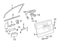 Ручка двери FORD 3W1Z-5424141-AAG
