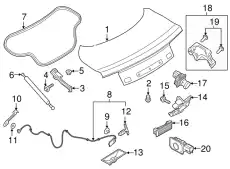 DOOR ASY - LUGGAGE COMPARTMENT FR3Z-7640110-B FORD