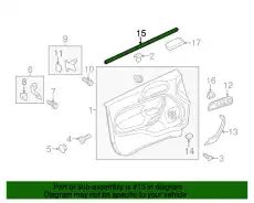 Уплотнитель двери FORD BE8Z-5821452-B