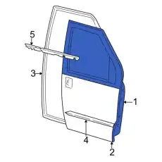 Дверь передняя правая 6C2Z-1520124-D FORD