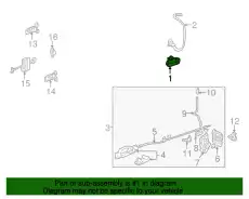 Ручка двери FORD 1W6Z-7622405-AAPTM
