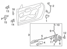 Ручка двери FORD 1W6Z-7622405-AAPTM