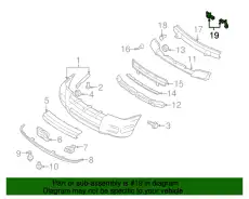 Кронштейн бампера 6L2Z-17N775-B FORD