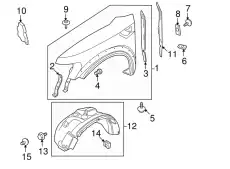 Крыло FORD AL3Z-16006-A