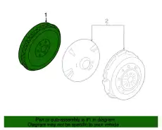 FLYWHEEL ASY JR3Z-6477-B FORD