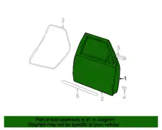 Дверь передняя левая 5L5Z-1020125-A FORD