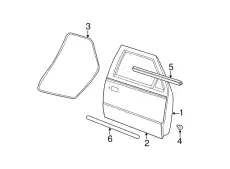 Дверь передняя левая 5L5Z-1020125-A FORD