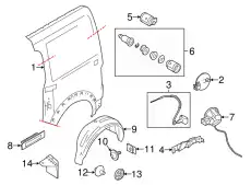 Подкрылок FORD 2T1Z-61278B51-A