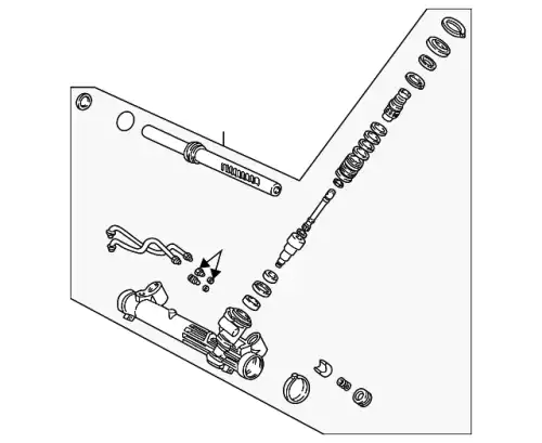 Рулевая рейка FORD 2M5Z-3504-AARM